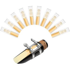 New bee 10pcs Bb Clarinet Reeds Strength 2.5 Individually Packed with Reed Case, Thinner Reed Tip Advanced Cutting Technology for Clarinet Beginner and Player in Kuwait