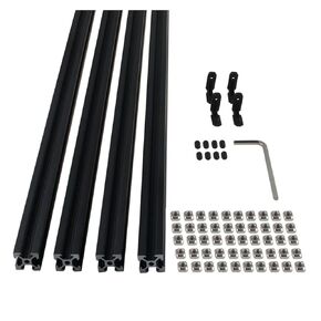 Aluminum Extrusion Profile, 4pcs Anodized Aluminum Profile Extrusion 2020 T Slot V Slot Linear Rail(2020 V Slot) in Kuwait