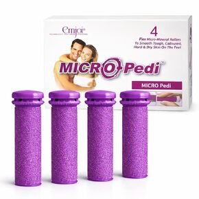 بكرات إعادة التعبئة المتوافقة مع تقنية SoftFLEX من Emjoi Micro-Pedi (خشنة جدًا) - عبوة من 4 قطع in Kuwait