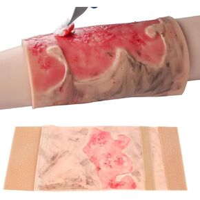 نموذج محاكاة لجروح الحروق، نموذج تدريب على حرق الأطراف بدرجة 2-3، وسادة عرض لإصابات الحروق يمكن ارتداؤها، قابلة لإعادة الاستخدام، تصميم ذو مظهر واقعي، لعرض التعليم الطبي in Kuwait