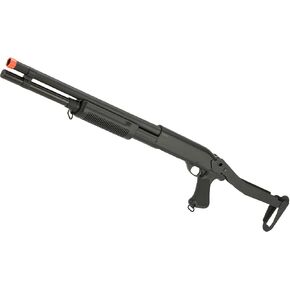 Evike Airsoft - CYMA Standard M870 3-Round Burst Multi-Airsoft Shotshell Loading Airsoft Shotgun (الموديل: مخزون قابل للطي) - (PID: 63538) in Kuwait