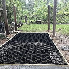 Gravel Grid Pavers for Driveway 2-Inch Height Honeycomb Heavy-Duty Mud Control Mesh Garden Shed Base Grids Walkway Grate System in Kuwait