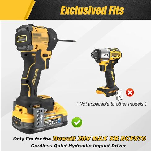 حامل لقم سداسي مغناطيسي من الألومنيوم مقاس 1/4 بوصة مناسب لـ Dewalt 20V MAX XR DCF870، حامل جانبي منظم لقمة الحفر لسائق الصدمات، تخزين آمن مغناطيسي قوي وسهولة الوصول إلى اللقم السداسية، الجانب الأيمن in Kuwait