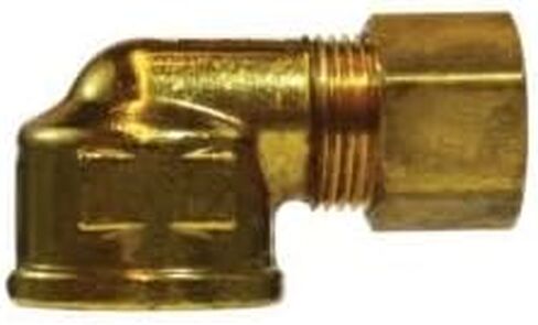 18268 90 deg Elbow, 1/4 in Compression x 1/2 in FNPTF, Brass in Saudi Arabia