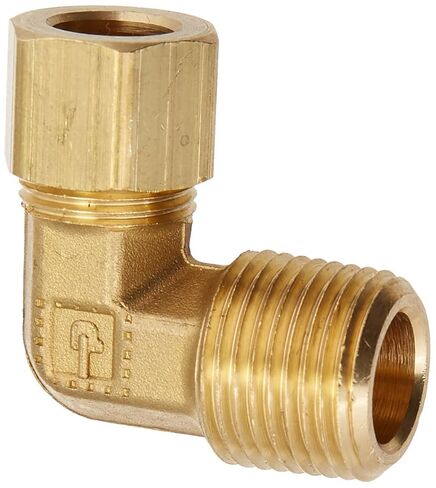 Parker Hannifin 169C-6-6-pk10 تركيب ضغط الكوع للذكور، نحاس مزخرف، أنبوب ضغط 3/8 بوصة × خيط ذكر 3/8 بوصة (عبوة من 10) in Saudi Arabia