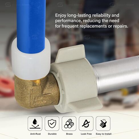 3/4" Pex x 3/4" FIP ملولب 90 درجة الكوع Pex-A، 1/2" توسيع Pex x 1/2" NPT محول الكوع، بدون محول نحاسي F1960 للاستخدام في اتصال أنابيب Pex-A in Kuwait