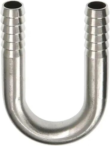 1 قطعة 6 مللي متر 8 10 12 16 20 25 مللي متر خرطوم بارب U-شكل معبد موصل ، 304 الفولاذ المقاوم للصدأ خرطوم الفاصل وصلة أنابيب غاز المياه (25 مللي متر) in Kuwait