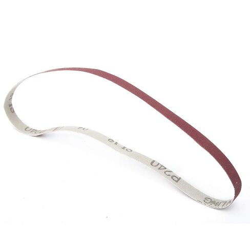10PCS Sanding Belt Aluminium Oxide Abrasive Band 533 x 9mm 240# - High Grinding Efficiency, Rust Removal, Multi - Surface Polishing (240#) in Kuwait