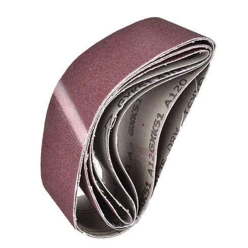 5pcs Sanding Belt 457x75mm, Aluminum Oxide Abrasive Bands Grit 60/80 / 100/120 / 240 - High Grinding Efficiency, Rust Removal and Polishing, Ideal for Woodworking and Metalwo in Kuwait