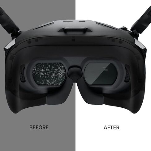 مجموعة حشوة رغوية وفيلم من الزجاج المقسى لنظارات DJI Goggles N3 - وسادة عين مضادة للغبار وواقي شاشة عالي الدقة مع أداة التثبيت in Kuwait