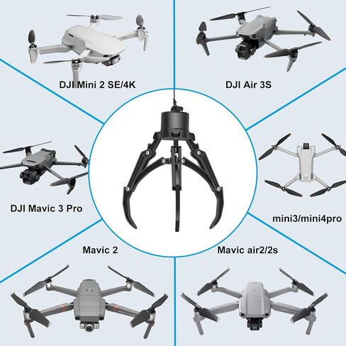 نظام الإمساك بالطائرة بدون طيار وإسقاط الهواء - خطاف مخلب ميكانيكي من Mantis مع إصدار الحمولة متوافق مع Dji Mavic 3 Classic/Pro/Air 3S/2S/Mini 4 Pro/3/2 SE، مجموعة توصيل نقل ذكية للإنقاذ، وصيد الأسماك، وإكسسوارات إسقاط النقاط الثابتة in Kuwait