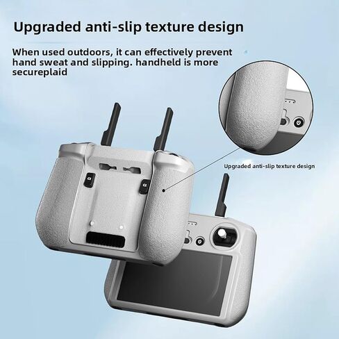 غطاء حماية من السيليكون لوحدة التحكم DJI RC2، متوافق مع حافظة Mini 4 Pro، وملحقات DJI Air 3S، وغطاء سيليكون RC Pro 2 (رمادي) in Saudi Arabia