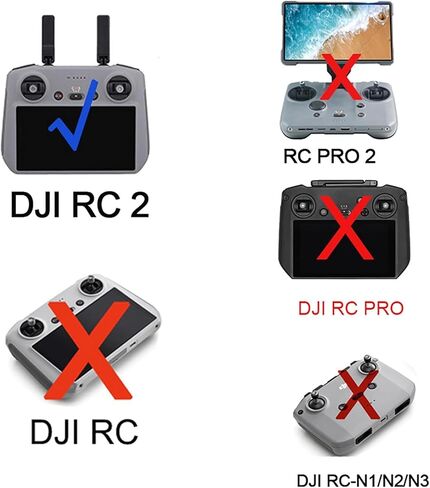 غطاء حماية من السيليكون لوحدة التحكم DJI RC2، متوافق مع حافظة Mini 4 Pro، وملحقات DJI Air 3S، وغطاء سيليكون RC Pro 2 (رمادي) in Saudi Arabia