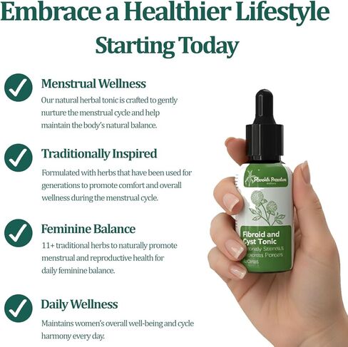 Daily Fibroid & Cyst Tonic for Hormonal Balance, a Regular & Comfortable Cycle and for Heavy Flow, Bloating & Pressure in Saudi Arabia