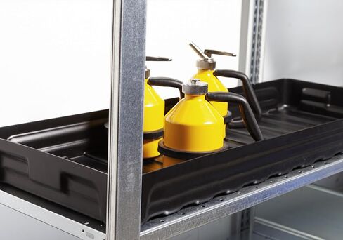 DENIOS® Spill Containment Trays - 5 Gallon Capacity | Heavy-Duty Spill Tray (39"X15"X3.5" in) for Industrial Use | Leak-Proof, Durable, Chemical-Resistant Pan in Kuwait