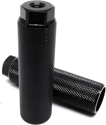 Bike Pegs for 3/8 inch Axles 2 Pcs, Aluminum Alloy Anti-Skid Lead Foot Bicycle Pegs BMX for Mountain Bike Cycling Rear Stunt Pegs Black (Black) in Saudi Arabia