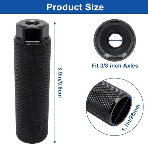 Bike Pegs for 3/8 inch Axles 2 Pcs, Aluminum Alloy Anti-Skid Lead Foot Bicycle Pegs BMX for Mountain Bike Cycling Rear Stunt Pegs Black (Black) in Saudi Arabia