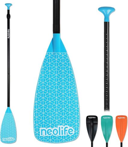 مجداف لوح التجديف SUP مع عمود من الألومنيوم وشفرة PP محسنة، مجداف لوح مجداف قابل للتعديل، 66-82 بوصة (170-210 سم) in Kuwait