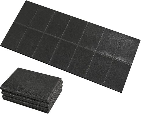 سجادة وسادة المشي للسجاد، سجادة جهاز المشي للأرضيات الصلبة، 55 بوصة × 23.6 بوصة، قابلة للطي، كثافة عالية، 1/4 سمك، غير قابلة للانزلاق، حماية للأرضية للدراجة، آلة بيضاوية، جهاز المشي، امتصاص الصدمات الضوضاء in Kuwait