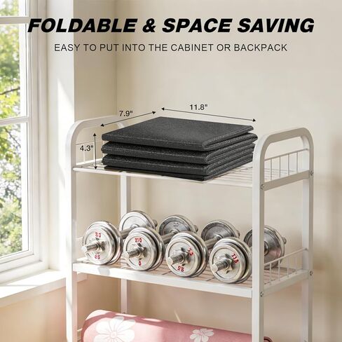 سجادة وسادة المشي للسجاد، سجادة جهاز المشي للأرضيات الصلبة، 55 بوصة × 23.6 بوصة، قابلة للطي، كثافة عالية، 1/4 سمك، غير قابلة للانزلاق، حماية للأرضية للدراجة، آلة بيضاوية، جهاز المشي، امتصاص الصدمات الضوضاء in Kuwait