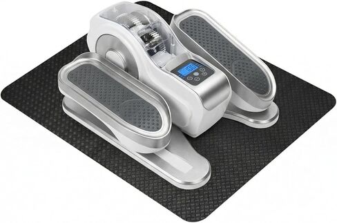 سجادة تمرين مزدوجة غير قابلة للانزلاق لتمرين الساق البيضاوية، 23.6 بوصة × 17 بوصة 0.12 بوصة، سجادة تمرين للأجهزة البيضاوية تحت المكتب، مناسبة لتمرين دواسة القدم الكهربائية أثناء الجلوس in Kuwait