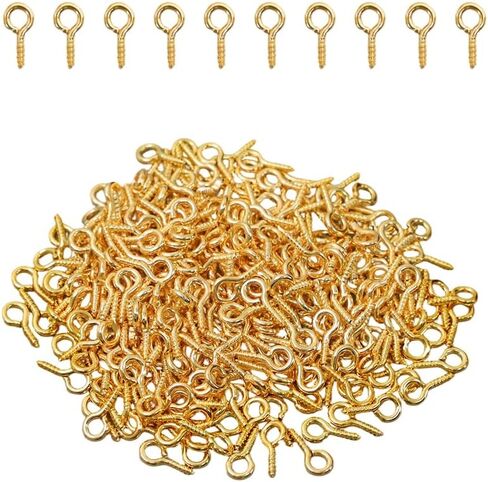 yueptryp 610pcs دبابيس عين صغيرة المسمار لصنع المجوهرات و diy الحرف ، ومسامير العيينة الصغيرة للمشاريع الفنية وسحر الخرزة ، وسنانير العين الصغيرة (3 أحجام) in Saudi Arabia