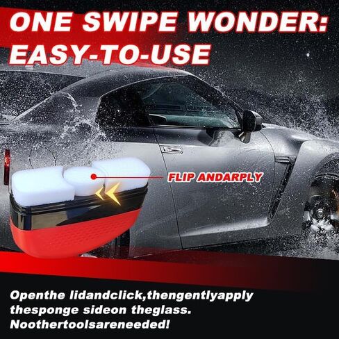طارد المياه للزجاج الأمامي للسيارة ومعالجة مضادة للضباب - طقم طلاء زجاجي داخلي وخارجي سريع، رذاذ طارد للمطر للنوافذ والمرآة وحماية الطلاء - رؤية طويلة الأمد، عبوة من قطعتين in Kuwait