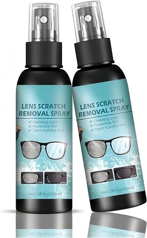 2PCS Eyeglass Scratch Remover For Lenses,Sunglasses And Glasses Scratch Remover,Eyeglass Cleaners Spray in Saudi Arabia