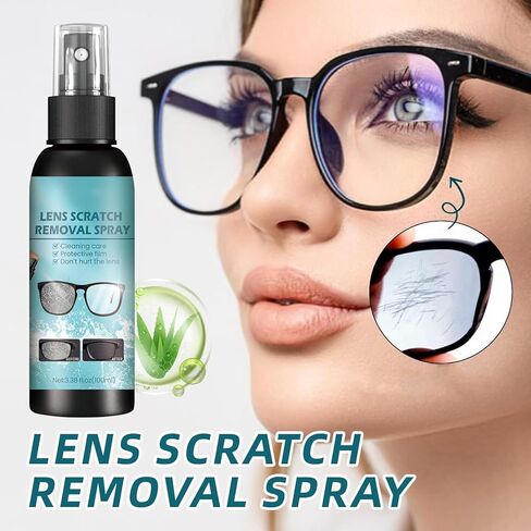 2PCS Eyeglass Scratch Remover For Lenses,Sunglasses And Glasses Scratch Remover,Eyeglass Cleaners Spray in Saudi Arabia
