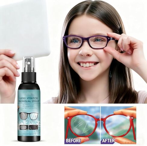 2PCS Eyeglass Scratch Remover For Lenses,Sunglasses And Glasses Scratch Remover,Eyeglass Cleaners Spray in Saudi Arabia