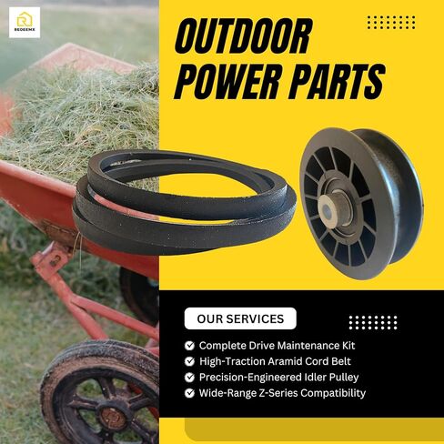 Z246 محرك بكرة المهمل ومجموعة الحزام المتوافقة مع Husqvarna Z254F Z200 CZ3815 CZ4217 CZ42175 460ZX RZ4623 Z5424 Z4824 أجزاء تحل محل 539110311 539110411 مجموعة محرك سطح السفينة ما بعد البيع in Kuwait