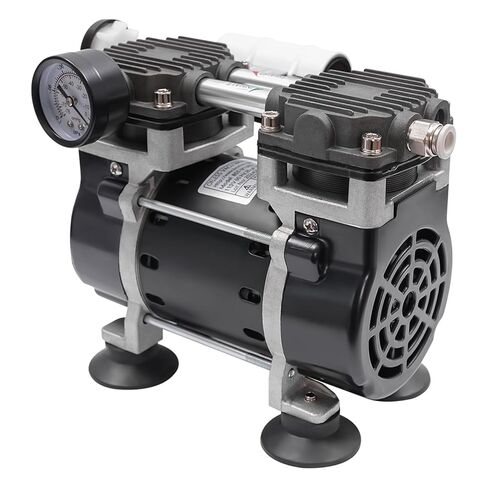 Oil-Free Vacuum Pump 1450Rpm 150W Oilless Vacuum Pump with Silencer Portable Silent Quiet Lab Oilless Vacuum Pump 50L/Min Flow Speed-90Kpa in Kuwait
