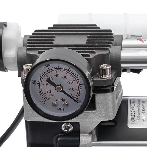 Oil-Free Vacuum Pump 1450Rpm 150W Oilless Vacuum Pump with Silencer Portable Silent Quiet Lab Oilless Vacuum Pump 50L/Min Flow Speed-90Kpa in Kuwait
