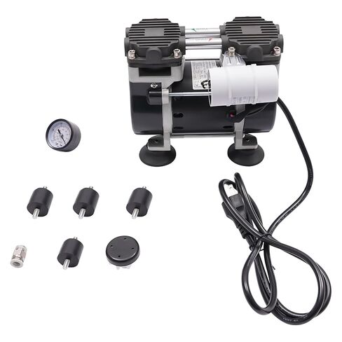 Oil-Free Vacuum Pump 1450Rpm 150W Oilless Vacuum Pump with Silencer Portable Silent Quiet Lab Oilless Vacuum Pump 50L/Min Flow Speed-90Kpa in Kuwait