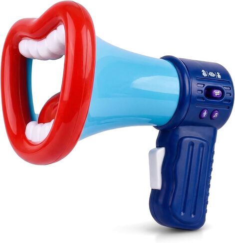 Totority Battery- Operated Megaphone Portable Megaphone Bullhorn Mega Phone Loud Speaker Prize for Kids and Adults Blue in Saudi Arabia