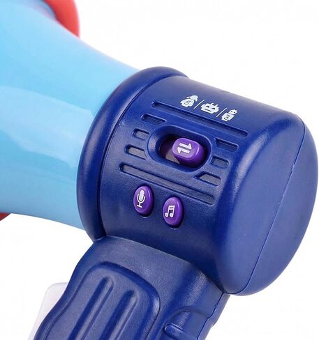 Totority Battery- Operated Megaphone Portable Megaphone Bullhorn Mega Phone Loud Speaker Prize for Kids and Adults Blue in Saudi Arabia