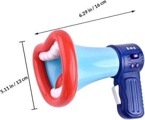 Totority Battery- Operated Megaphone Portable Megaphone Bullhorn Mega Phone Loud Speaker Prize for Kids and Adults Blue in Saudi Arabia