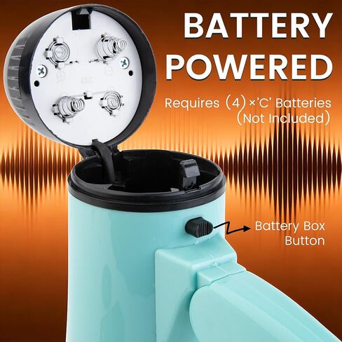 مكبر صوت مكبر صوت بولهورن بقدرة 20 وات، صفارة إنذار وتسجيل 240 ثانية، مكبر صوت محمول مع شاشة عرض للطاقة وحزام - أخضر فاتح in Kuwait