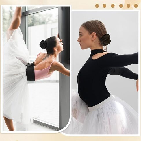 5 PCS Hair Bun Covers for Women Small Invisible Mesh Hair Nets for Ballet Black Reusable Elastic Mesh Buns Cover Invisible Elastic Bun Hairs Net for Ballet, Dance, Girls and Women in Kuwait