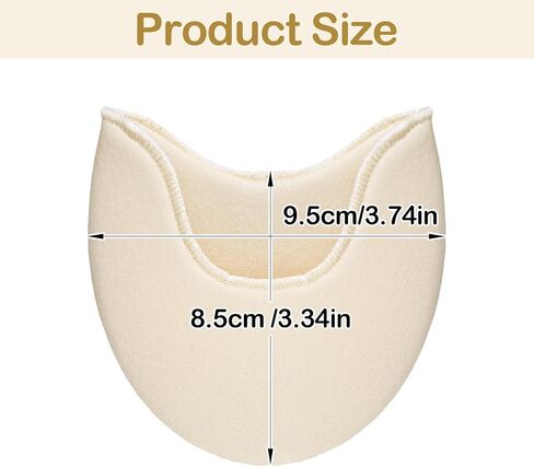2Pairs Ballet Dance Toe Pads, Toe Pads for Pointe Shoes, Pointe Shoe Toe-Pads Ballet Dance Shoe-Toe High Heels Toe-Caps Protector Accessories Foot Covers for Women Girls in Kuwait