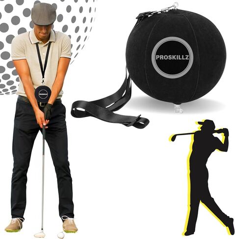 Golf Smart Ball Swing Trainer – Arm Connection & Tempo Aid for Improved Posture, Lag, & Swing Plane – Inflatable Golf Training Aid for All Levels – Indoor & Outdoor Use in Kuwait
