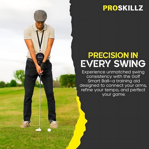 Golf Smart Ball Swing Trainer – Arm Connection & Tempo Aid for Improved Posture, Lag, & Swing Plane – Inflatable Golf Training Aid for All Levels – Indoor & Outdoor Use in Kuwait