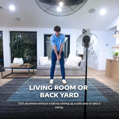 Golf Daddy Golf Simulator - AI Powered Training Aid for Home Practice - Indoor & Outdoor Use - Ideal Golf Gift in Saudi Arabia