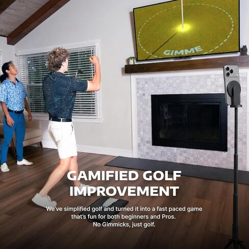 Golf Daddy Golf Simulator - AI Powered Training Aid for Home Practice - Indoor & Outdoor Use - Ideal Golf Gift in Saudi Arabia