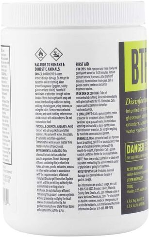 Chlor-Tab Bar Sink Glassware Sanitizer - Bucket of 100 Tablets in Saudi Arabia