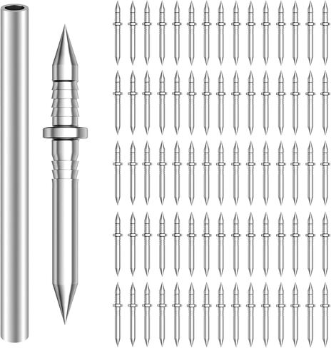 300 PCS Double Headed Nails for Baseboards, Invisible Nails with Sleeve Tools, Double-Headed Skirting Nails for Seamless Solid Wood Baseboard Installation in Saudi Arabia
