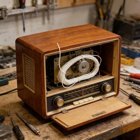 سلسلة قرص راديو عتيق - سلك بديل بطول 16.5 قدم لموالف أجهزة الاستقبال التناظرية وأجهزة الراديو الترانزستور - 0.8 مم غير قابل للتمدد in Kuwait