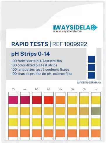 Universal pH Fix Indicator Strips 0-14, Quick and Accurate Result, 100 Bleed-Free Test Strip. Made in Germany. Safe, Easy pH Testing for Laboratory, Industrial, Professional, & Beginner Use in Saudi Arabia