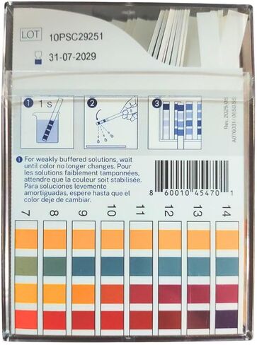 Universal pH Fix Indicator Strips 0-14, Quick and Accurate Result, 100 Bleed-Free Test Strip. Made in Germany. Safe, Easy pH Testing for Laboratory, Industrial, Professional, & Beginner Use in Saudi Arabia