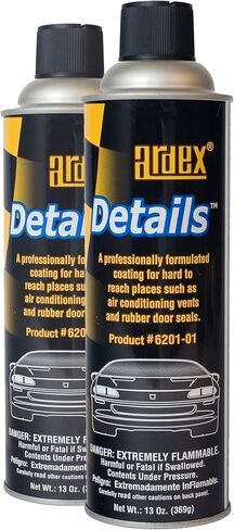 Ardex Details 6201 Professional Interior Aerosol Dressing - Car Detailing Kit Interior Cleaner for Hard-to-Reach Places, AC Vents, Door Seals & Dashboards - Easy Spray Application for DIY & Pro Use in Saudi Arabia